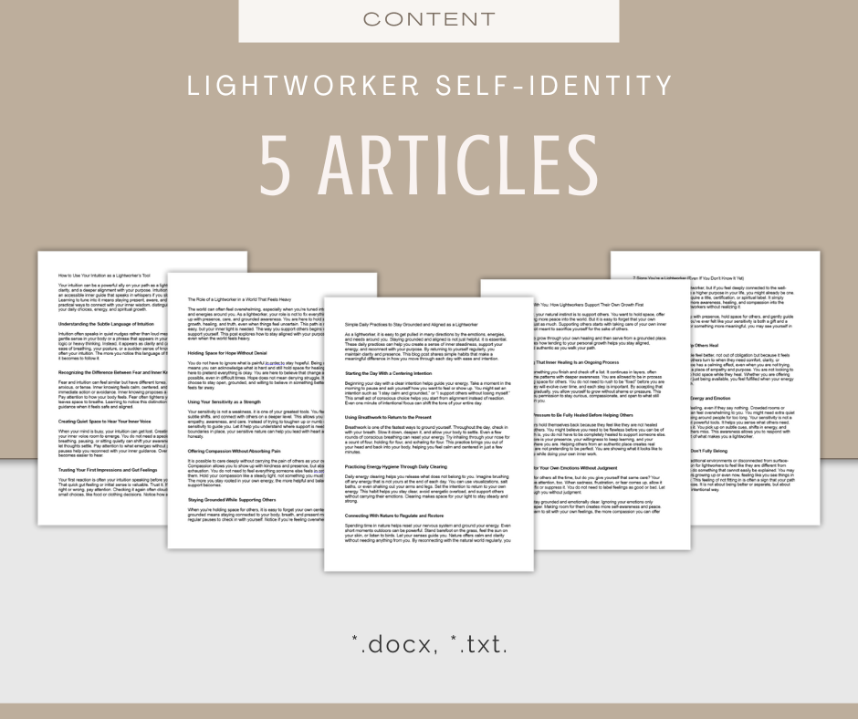Lightworker Self-Identity | Content Bundle