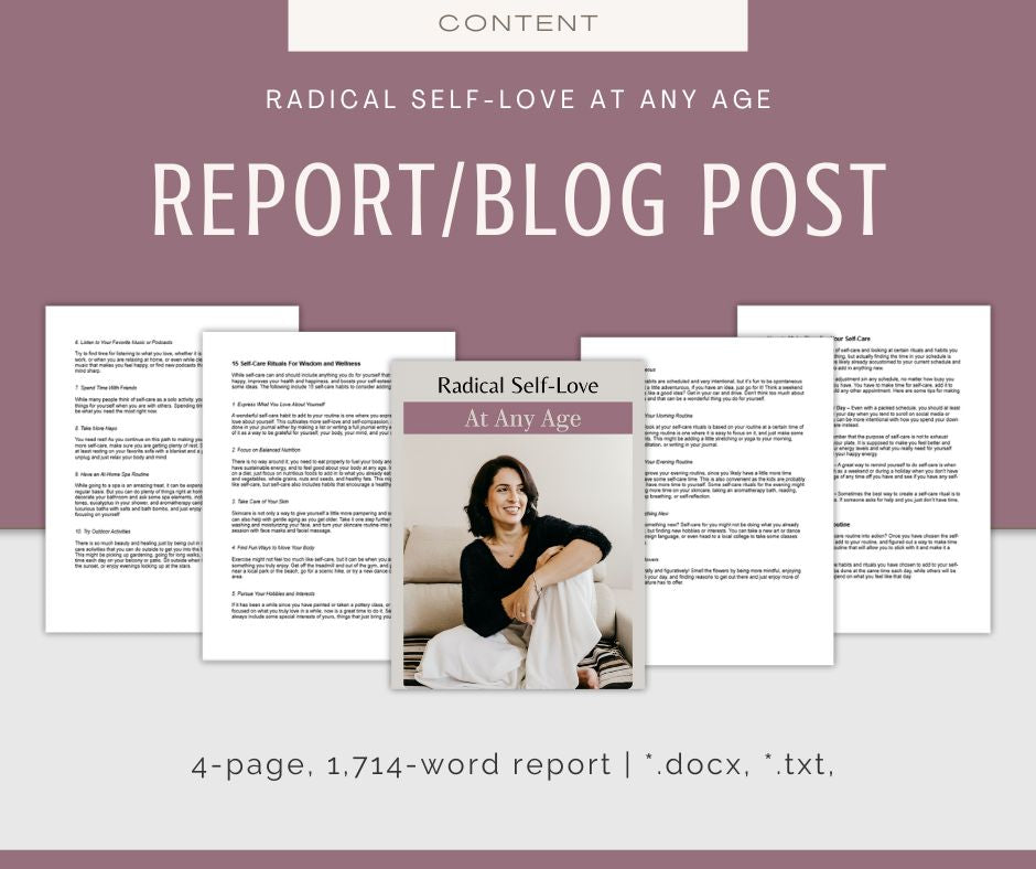 Self-Care and Self-Love For Aging Bundle