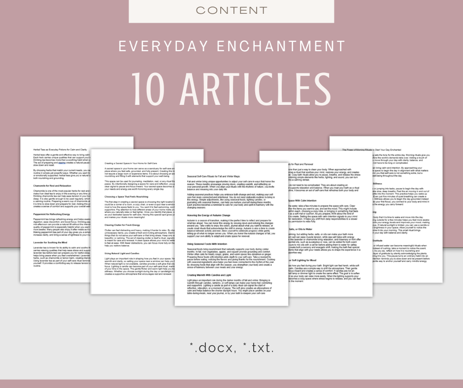 Everyday Enchantment | Content & Journal Bundle