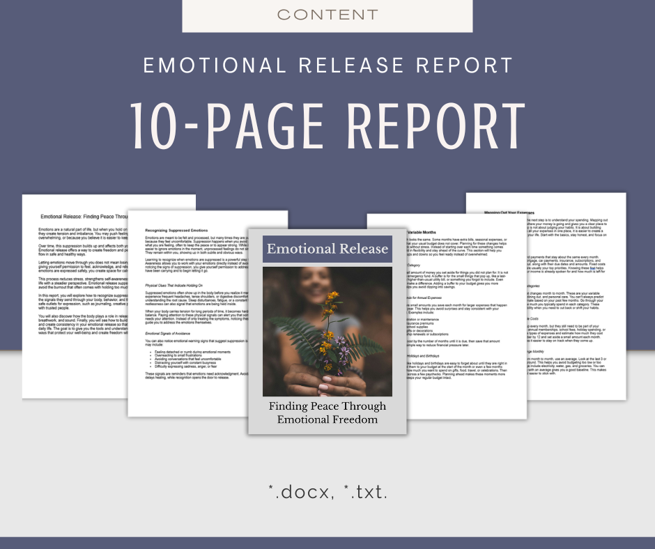 Emotional Detachment and Release | Content Bundle