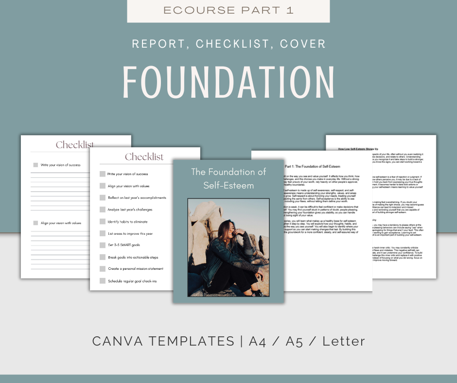 Self-Esteem | MEGA Content and Templates Bundle