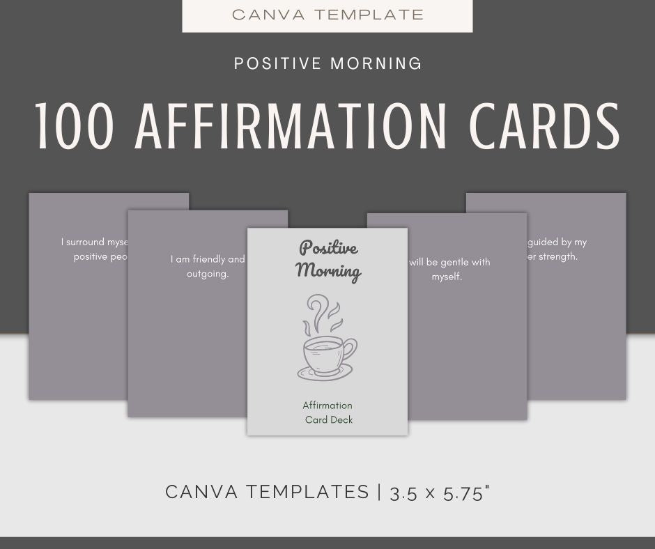 Positive Morning Affirmations & Journal Bundle