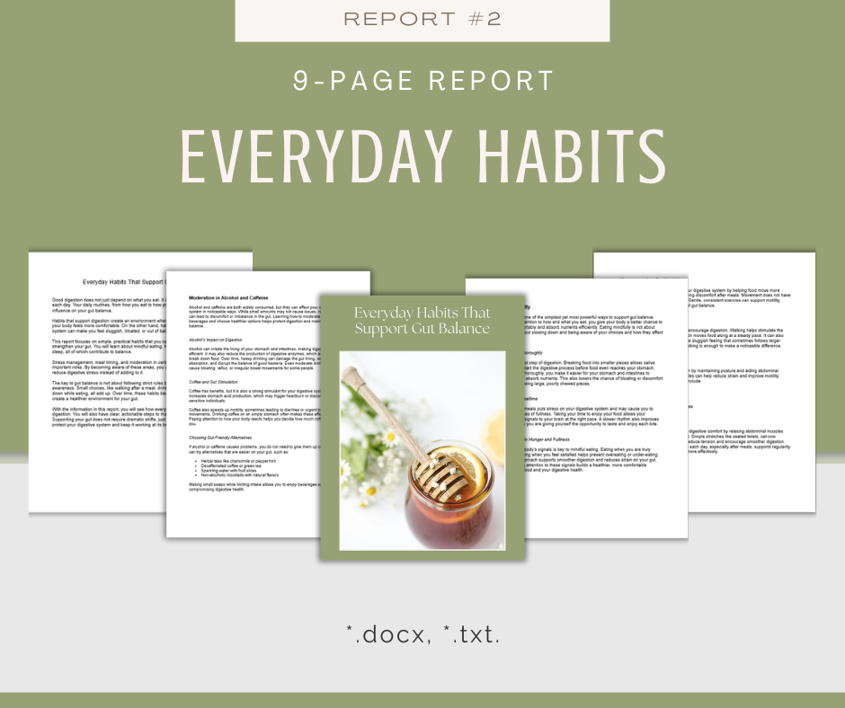 Gut and Digestive Balance | 5 Report Bundle