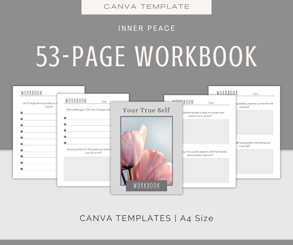 Your True Self Journal & Prompts Bundle