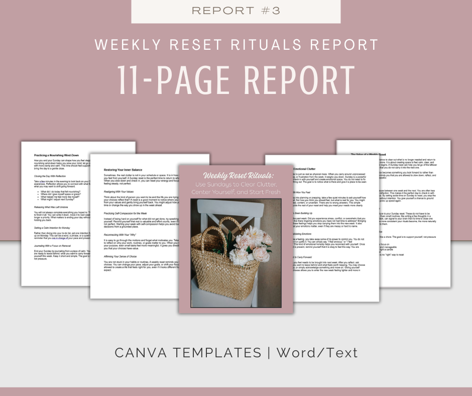 Mindful Sunday Routine | Reports & Journals