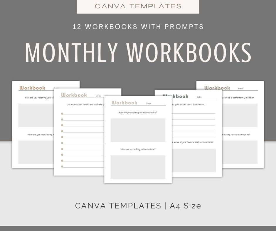 A Year of Journal Prompts and Journals