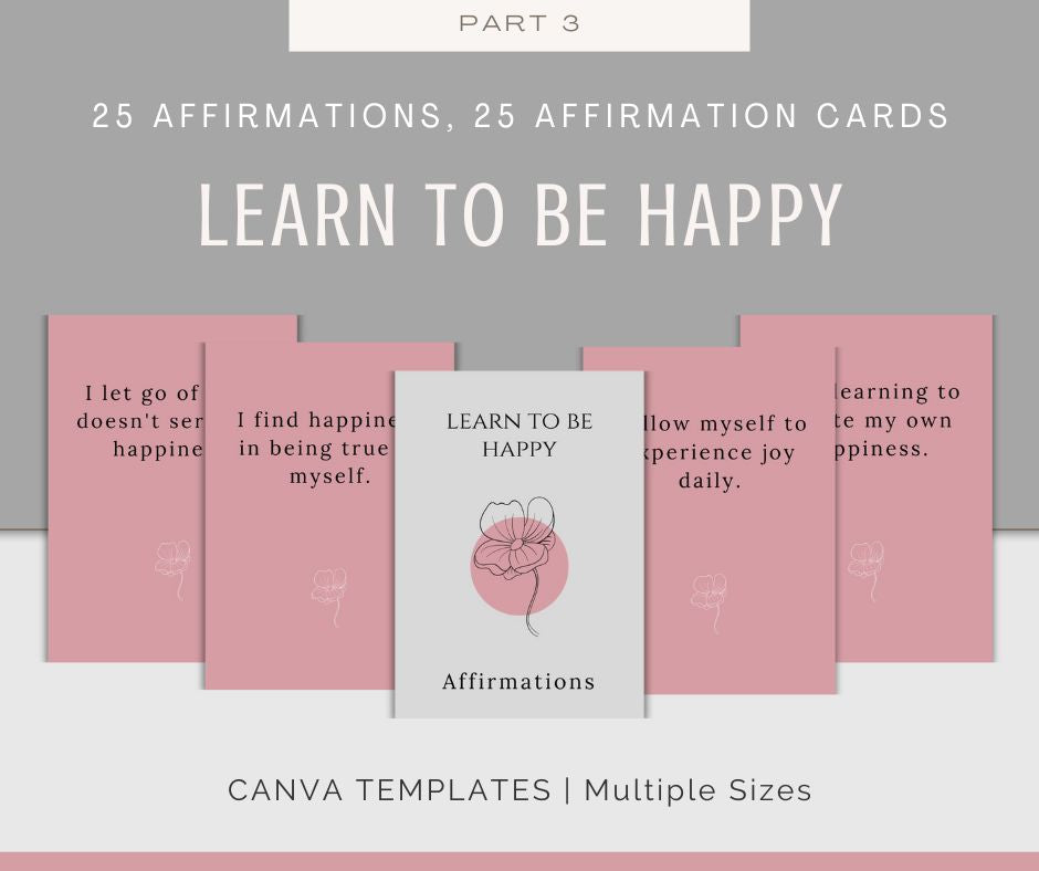 Personal Growth Affirmations | Affirmation Cards Bundle