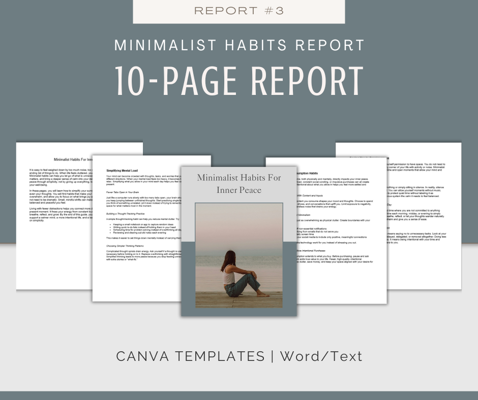 Habits For Inner Peace | Reports & Journals