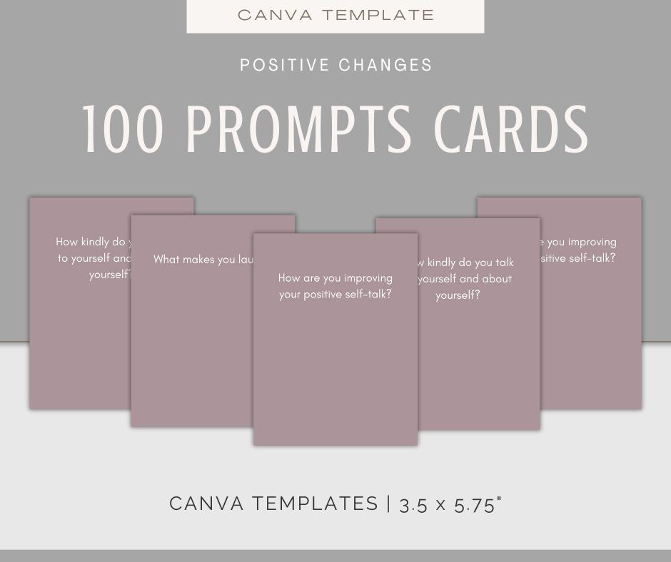 Positive Changes Journal & Affirmations Bundle