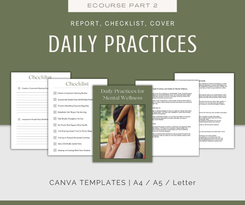 Mental Health Reset | MEGA Content and Templates Bundle