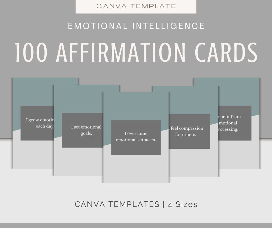 Emotional Intelligence | Journal & Affirmations Bundle