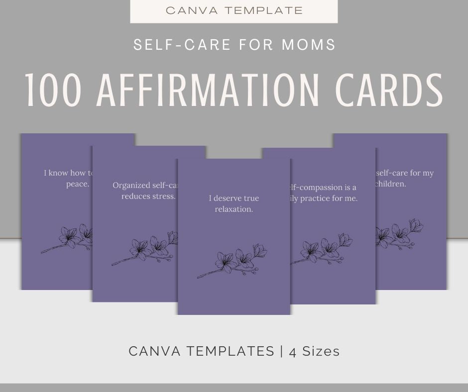 Self-Care For Moms | Journal & Affirmations Bundle