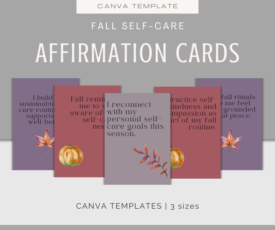 Fall Self-Care | Journal & Affirmations Bundle