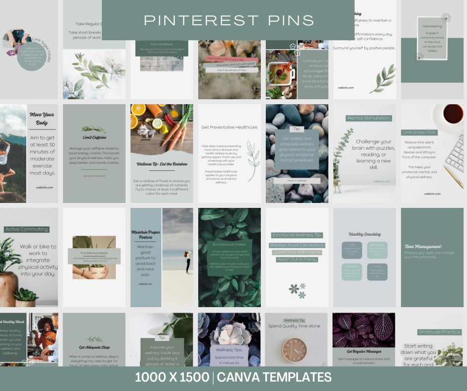 Wellness Social Media Templates | Canva Templates