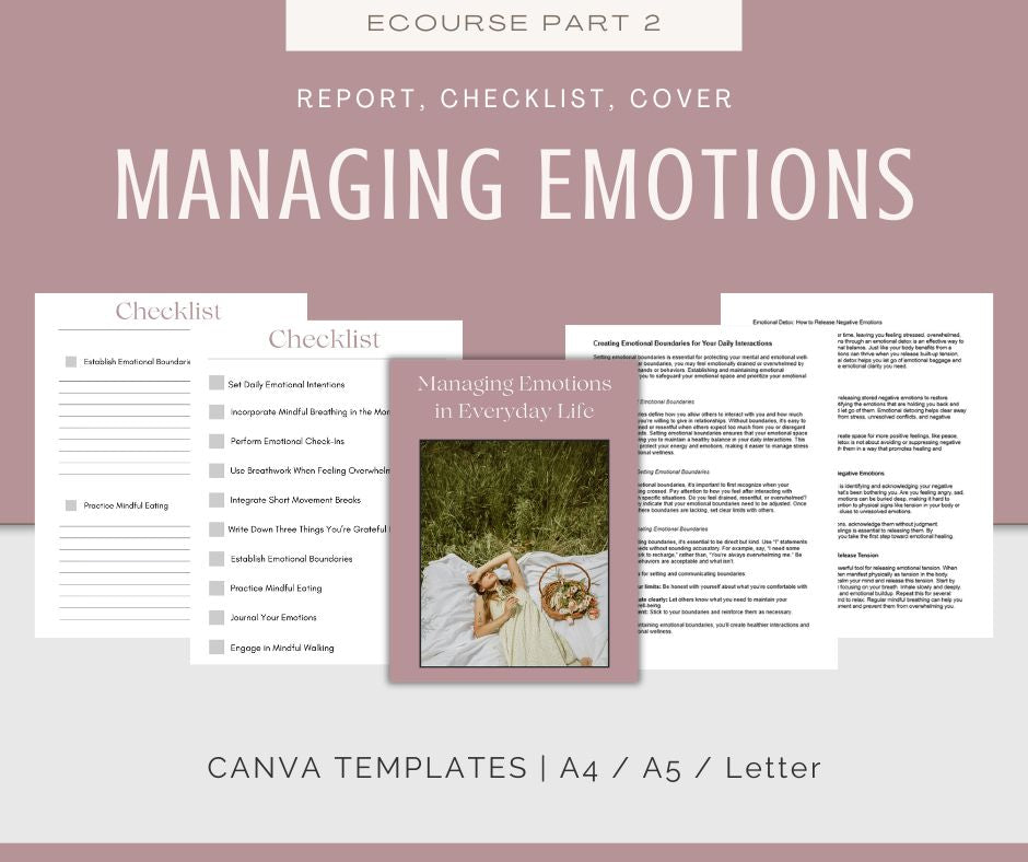 Emotional Wellness | MEGA Content and Templates Bundle