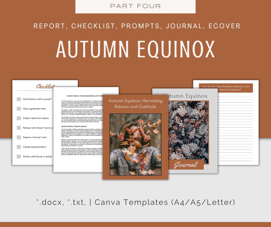4-Part Mini eCourse: Solstice & Equinox Rituals | PLR Minis