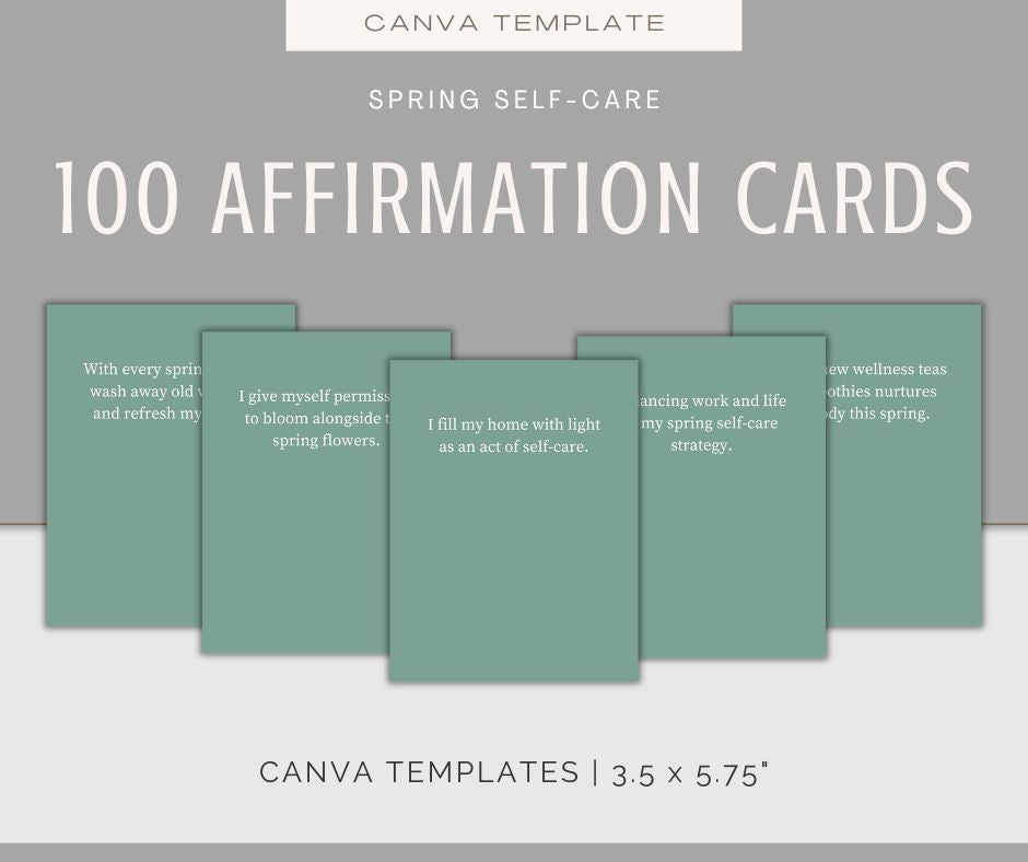 Spring Self-Care | Journal & Affirmations Bundle