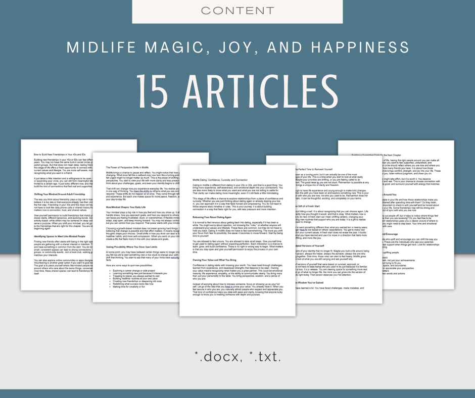 Midlife Magic Bundle | Content & Templates Bundle