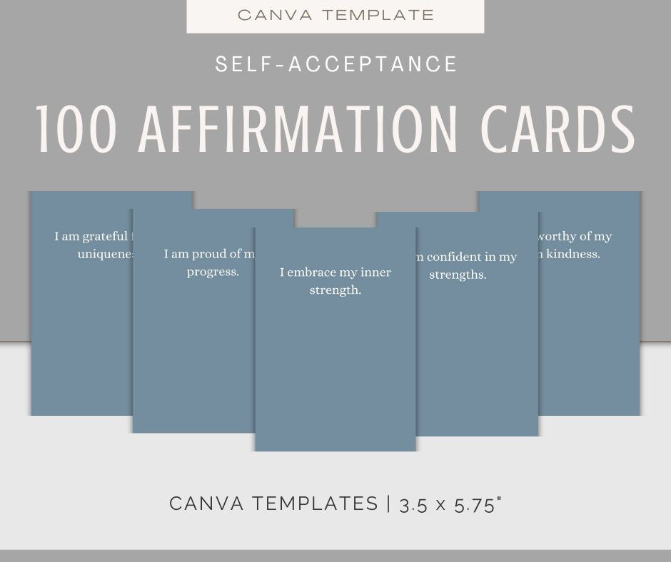 Self-Acceptance | Journal & Affirmations Bundle