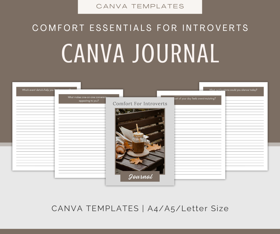 Comfort Essentials For Introverts | Content & Journal Bundle