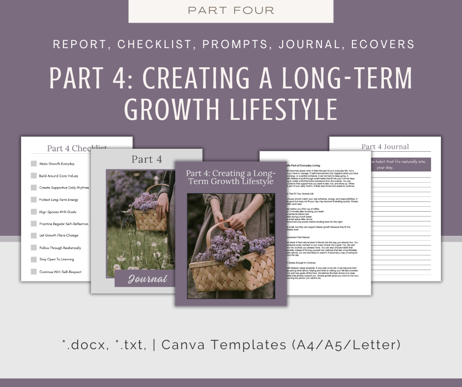 4-Part eCourse: Sustainable Self-Improvement