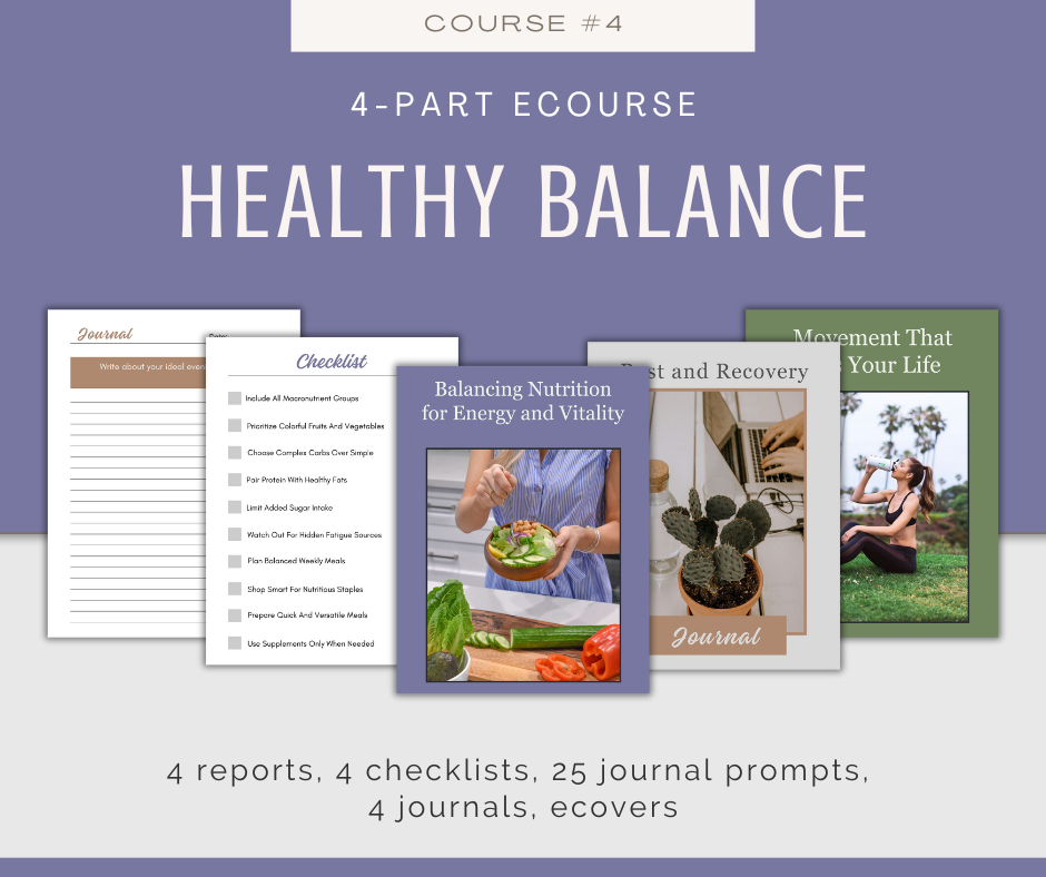 Year of Health and Wellness 4-Part eCourses | 12 eCourses