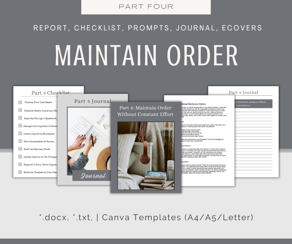 4-Part eCourse: Declutter and Organize