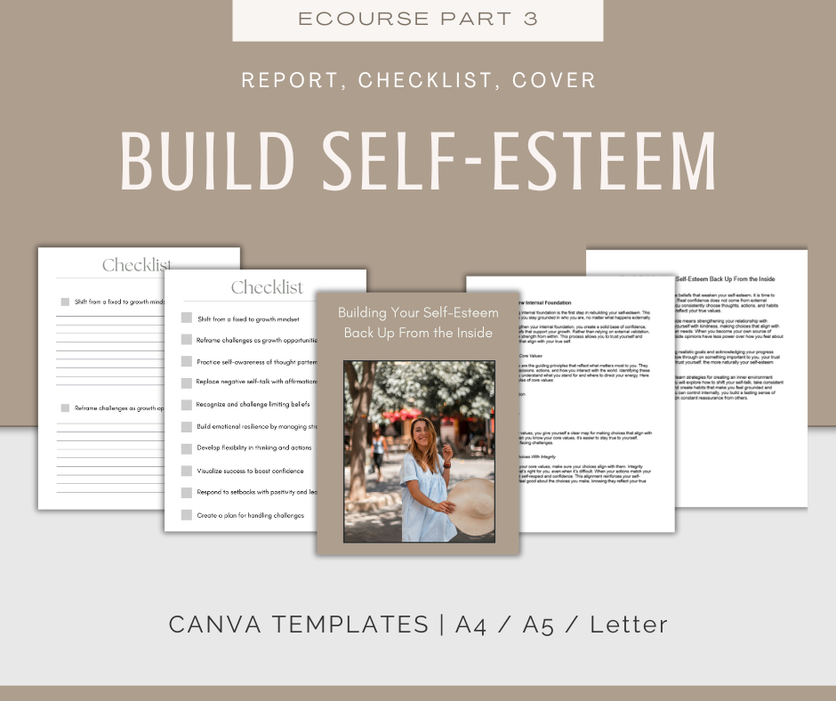 Self-Esteem | MEGA Content and Templates Bundle