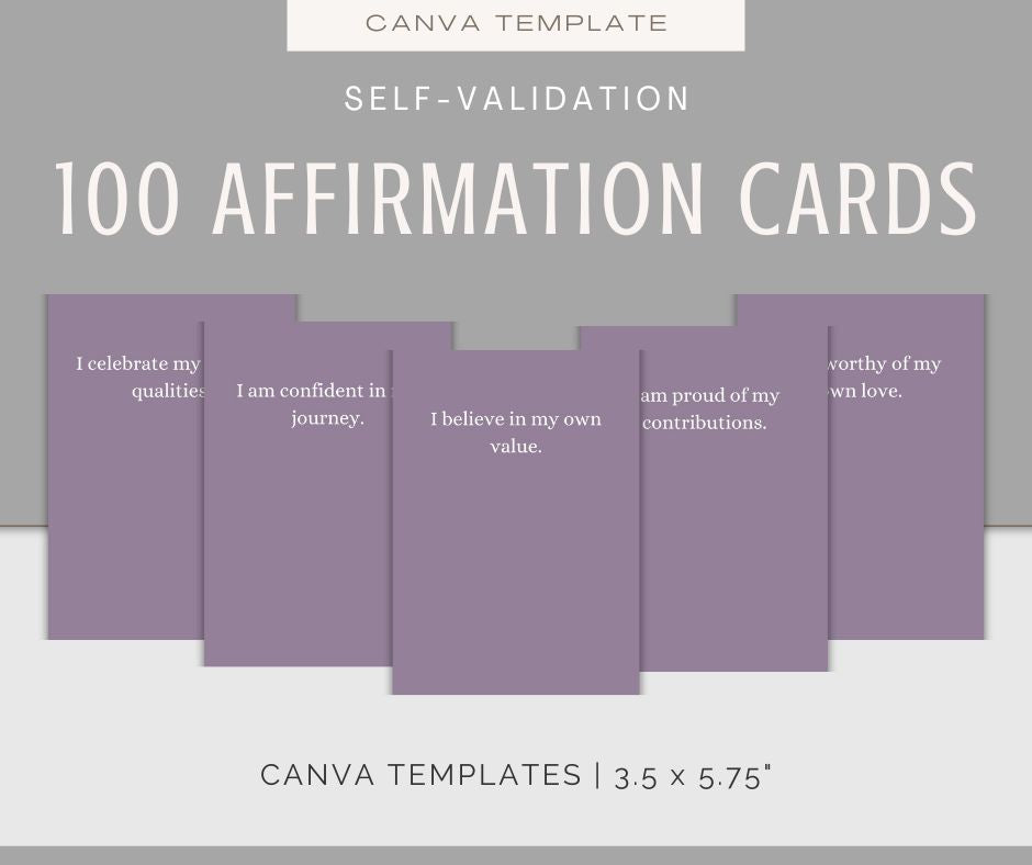 Self-Validation | Journal & Affirmations Bundle