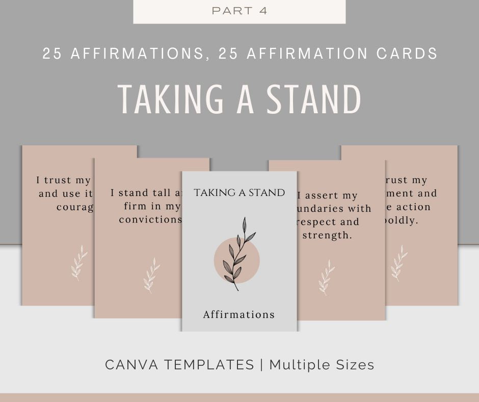 Personal Growth Affirmations | Affirmation Cards Bundle