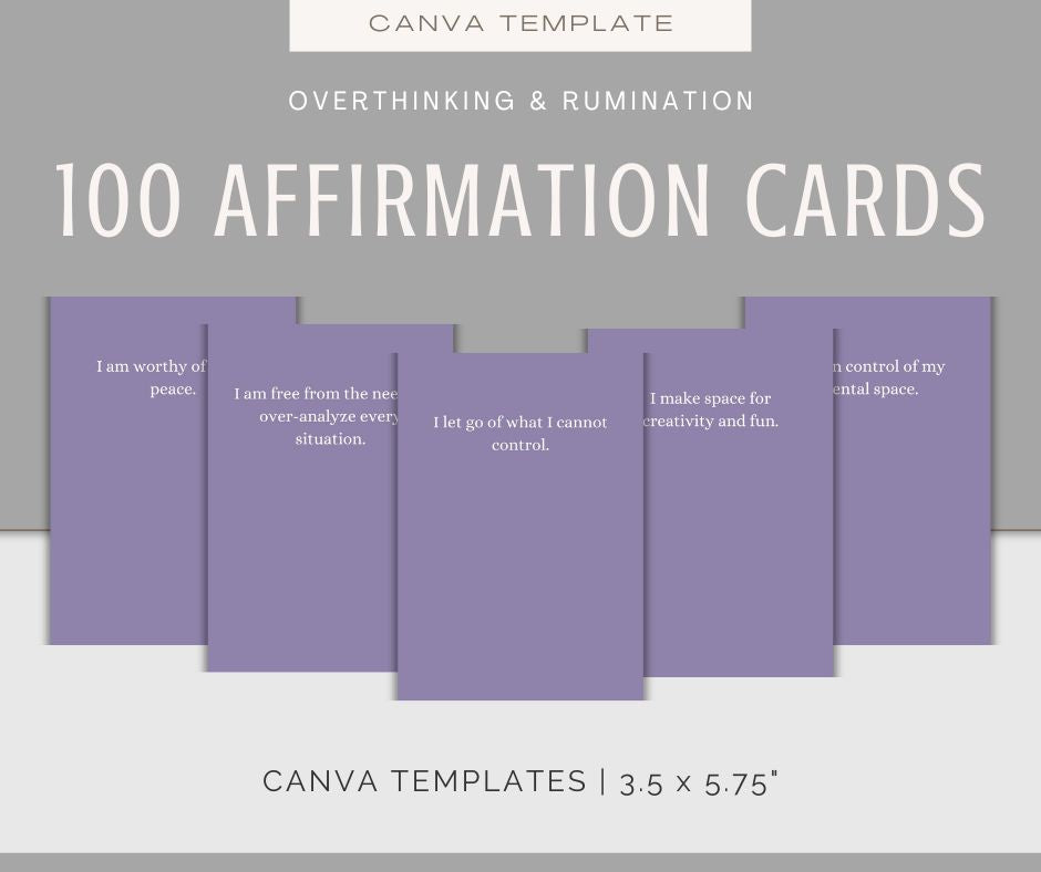Overthinking and Rumination | Journal & Affirmations Bundle