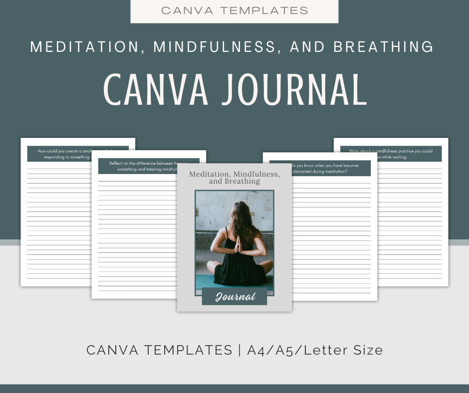 Meditation, Mindfulness, and Breathing | Content & Journal Bundle