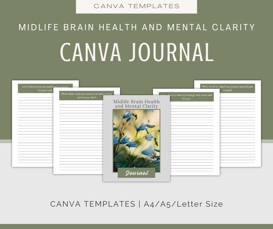 Midlife Brain Health and Mental Clarity | Content & Journal Bundle