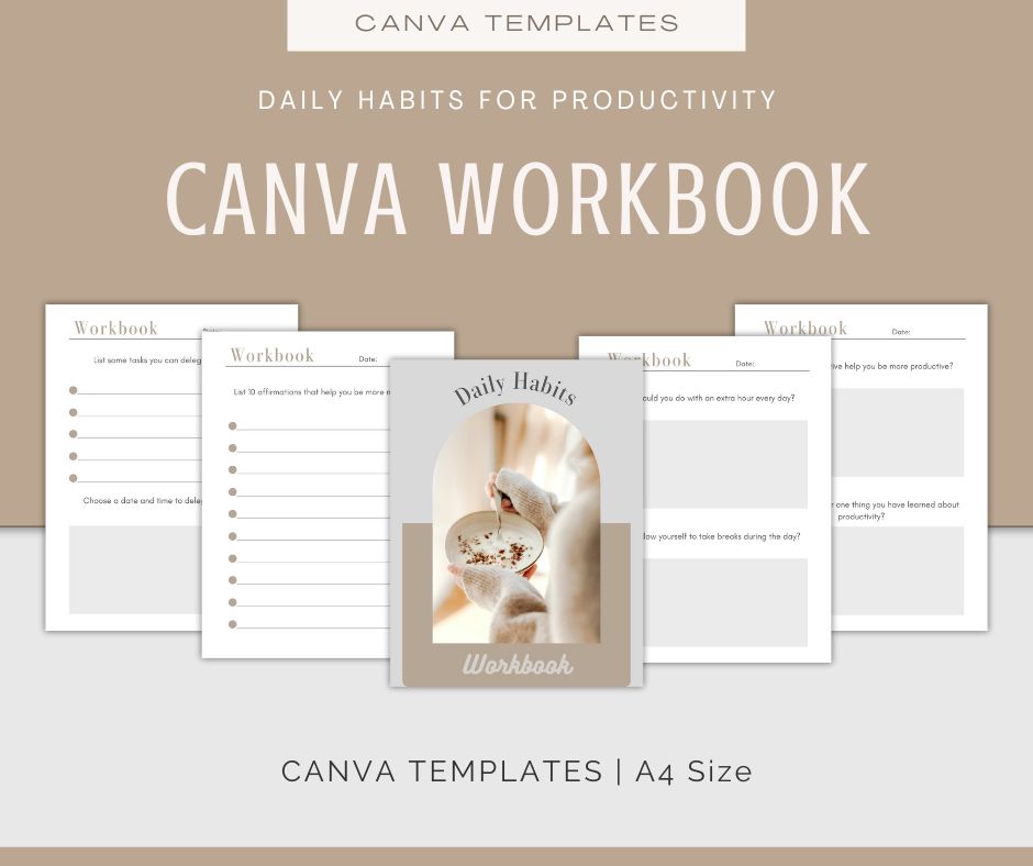 Habits For Productivity Content & Journal Bundle