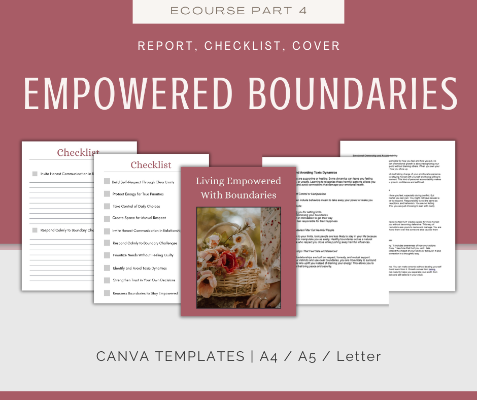 Boundaries and Personal Power | MEGA Content and Templates Bundle