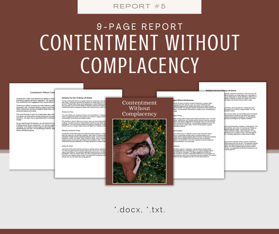 Lifestyle Maintenance Reports | 5 Report Bundle
