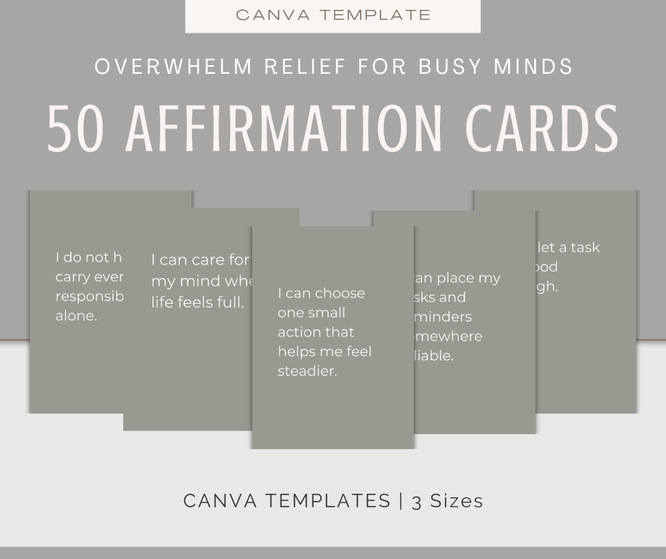 Overwhelm Relief For Busy Minds | Content & Journal Bundle