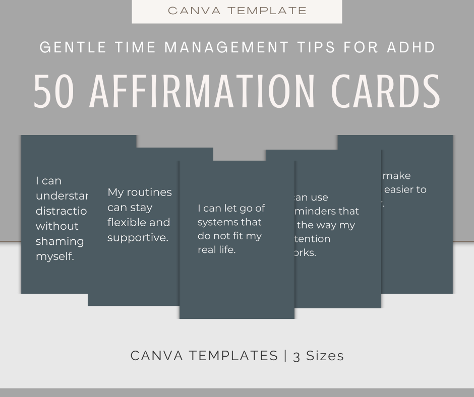 Gentle Time Management Tips For ADHD | Content & Journal Bundle