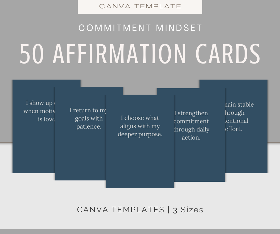Commitment Mindset | Content & Journal Bundle