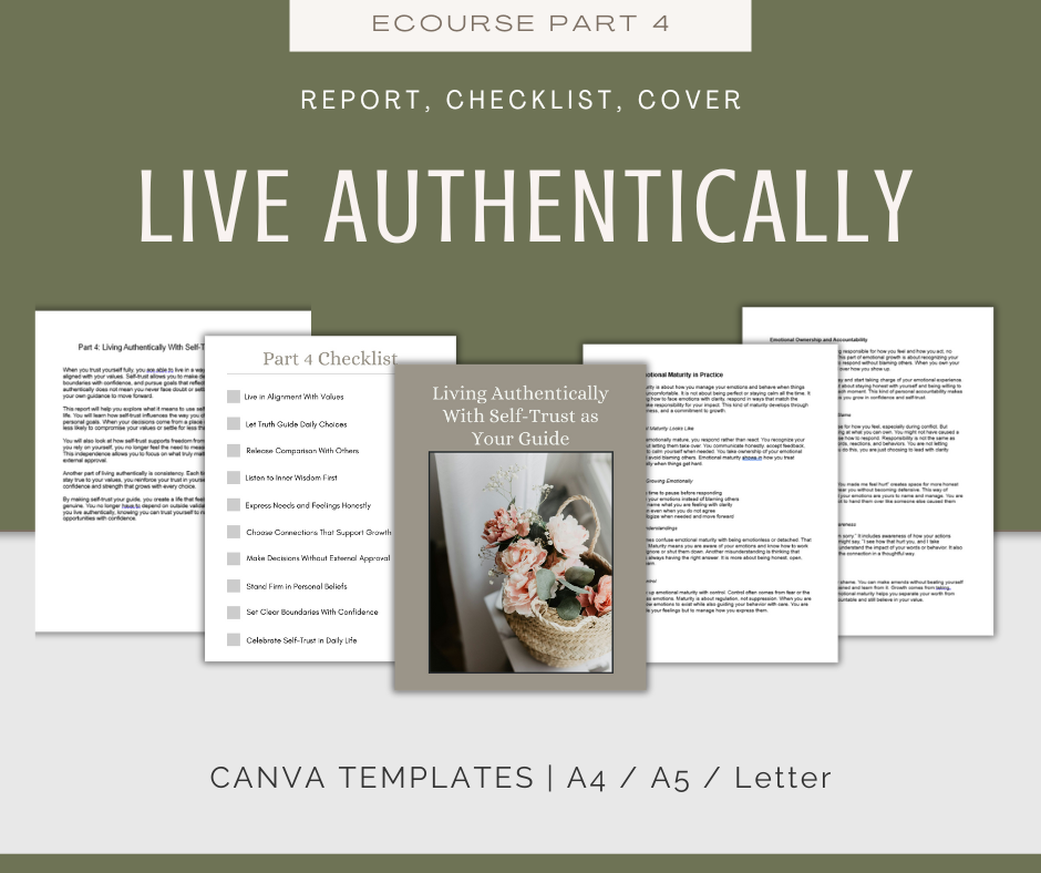 Self-Trust Mastery | MEGA Content and Templates Bundle