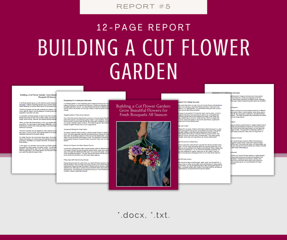 Types of Gardens Reports | 5 Report Bundle