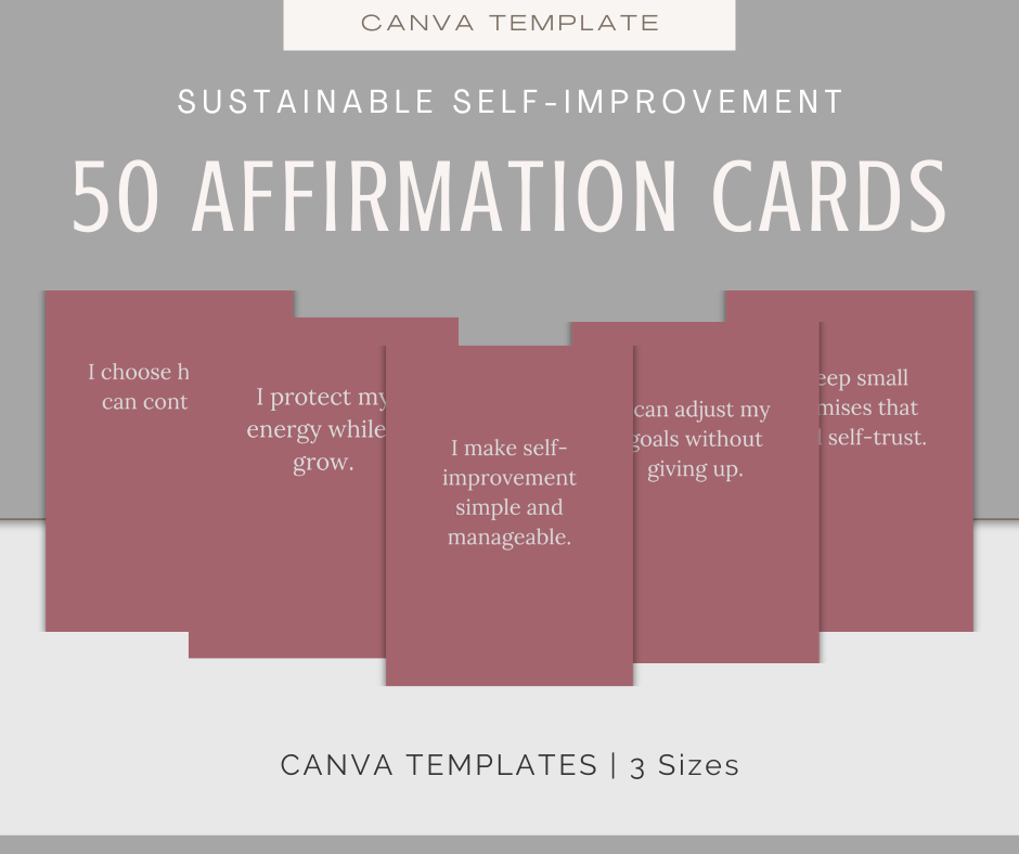 Sustainable Self-Improvement | Content & Journal Bundle