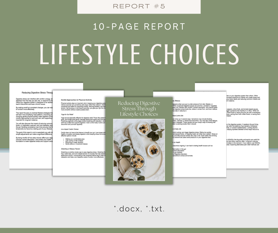 Gut and Digestive Balance | 5 Report Bundle