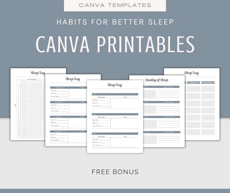 Habits For Better Sleep | Content & Journal Bundle