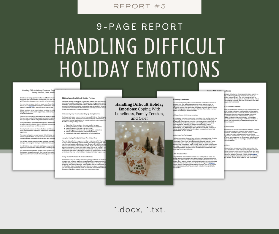 Holiday Stress Relief Reports | 5 Report Bundle