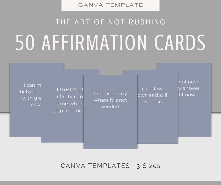 The Art of Not Rushing | Content & Journal Bundle