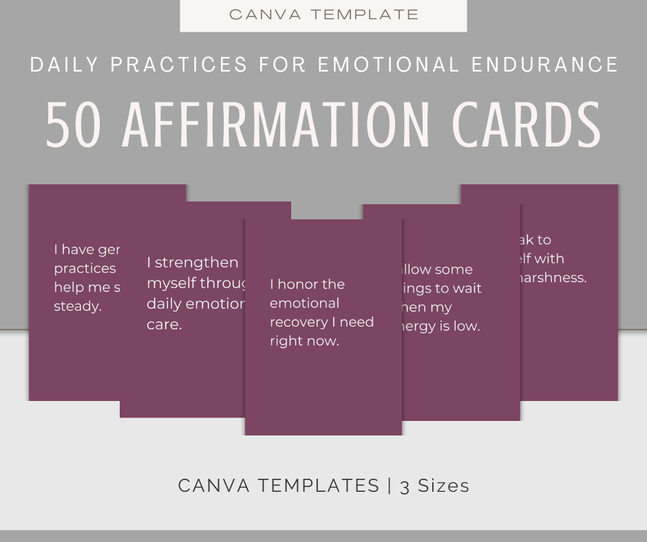 Daily Practices For Emotional Endurance | Content & Journal Bundle