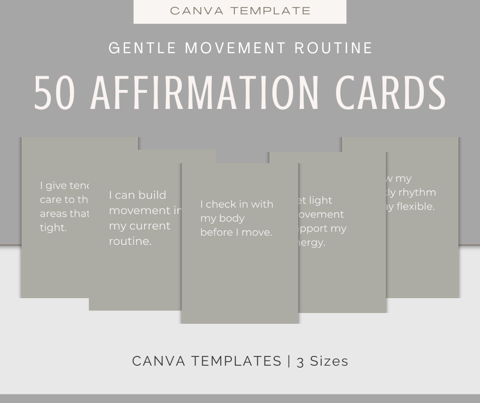 Gentle Movement Routine | Content & Journal Bundle