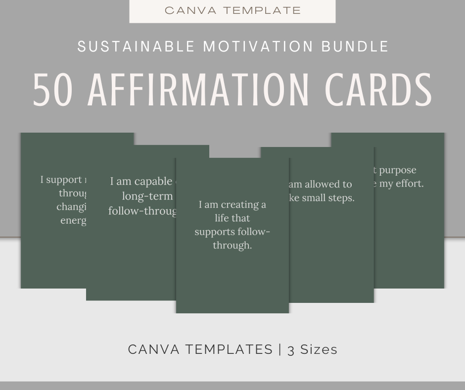 Sustainable Motivation | Content & Journal Bundle