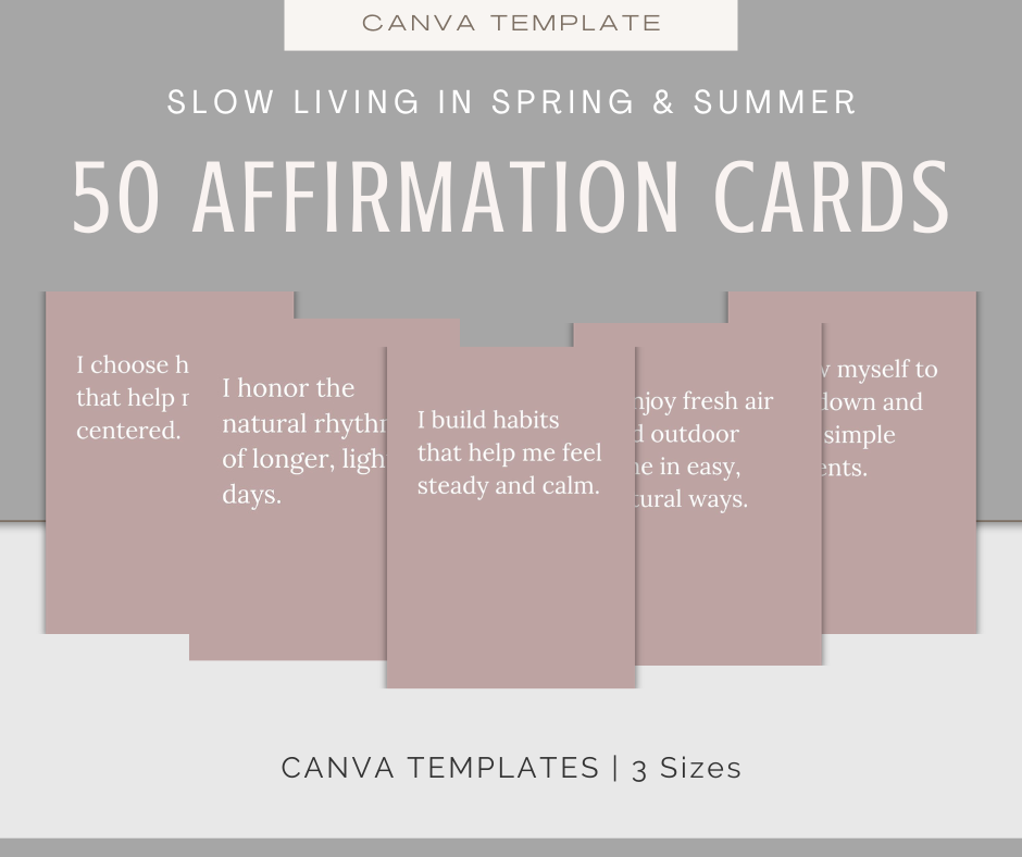 Slow Living in Spring and Summer | Content & Journal Bundle